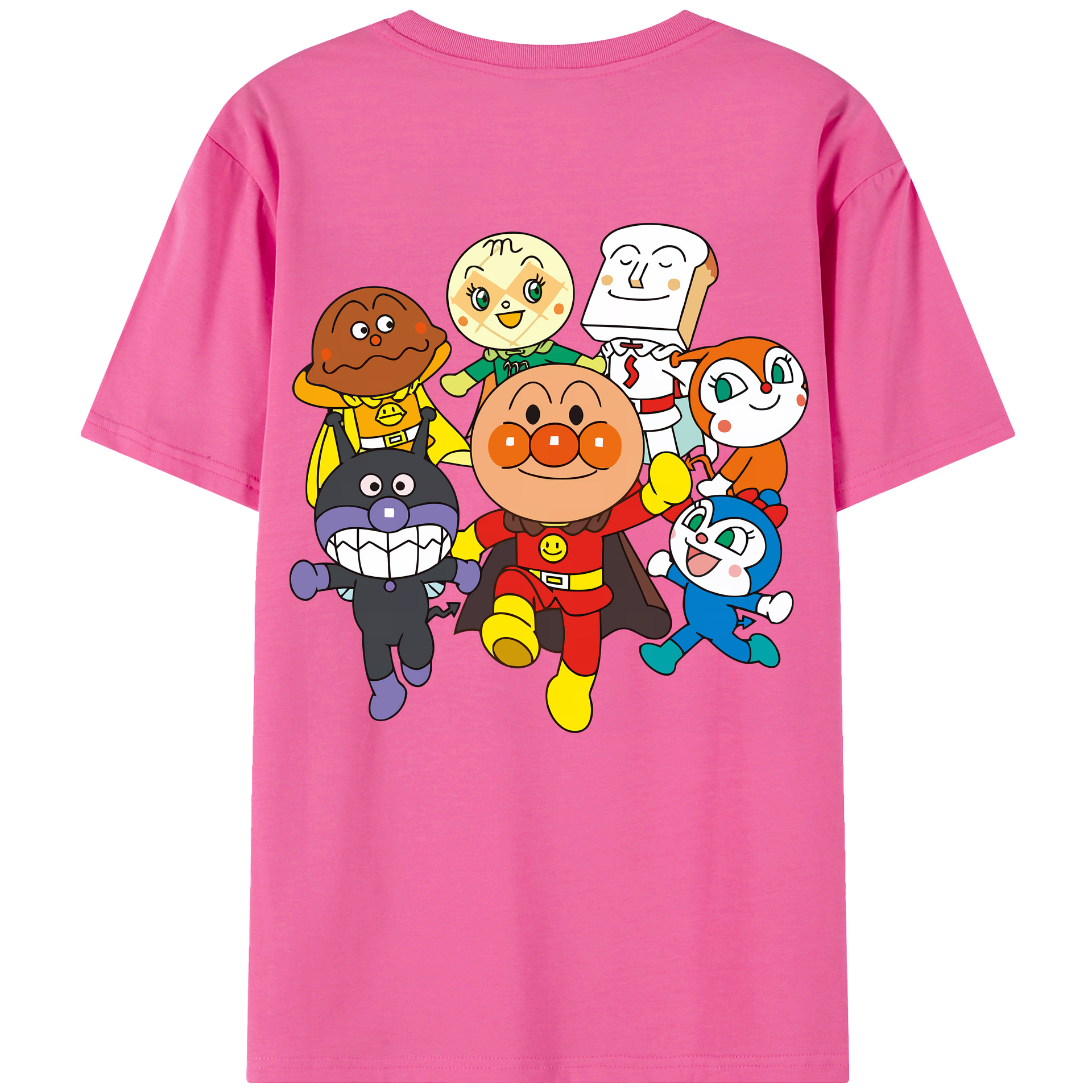 （画像用） アンパンマン Anpanman レディース半袖Tシャツ(バックプリント)